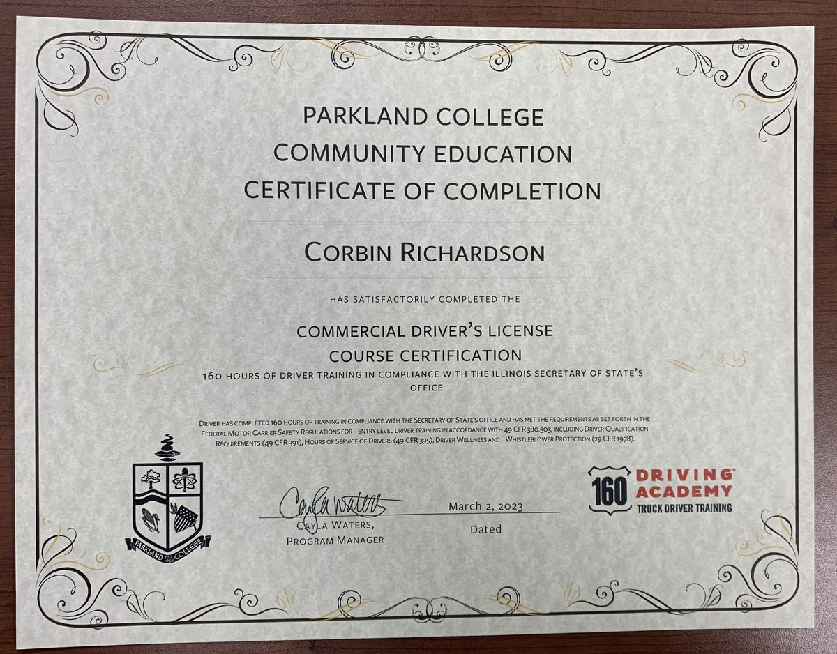 6 1/2 weeks with this group of guys and today we all passed and got to celebrate and drive away with our CDL’s