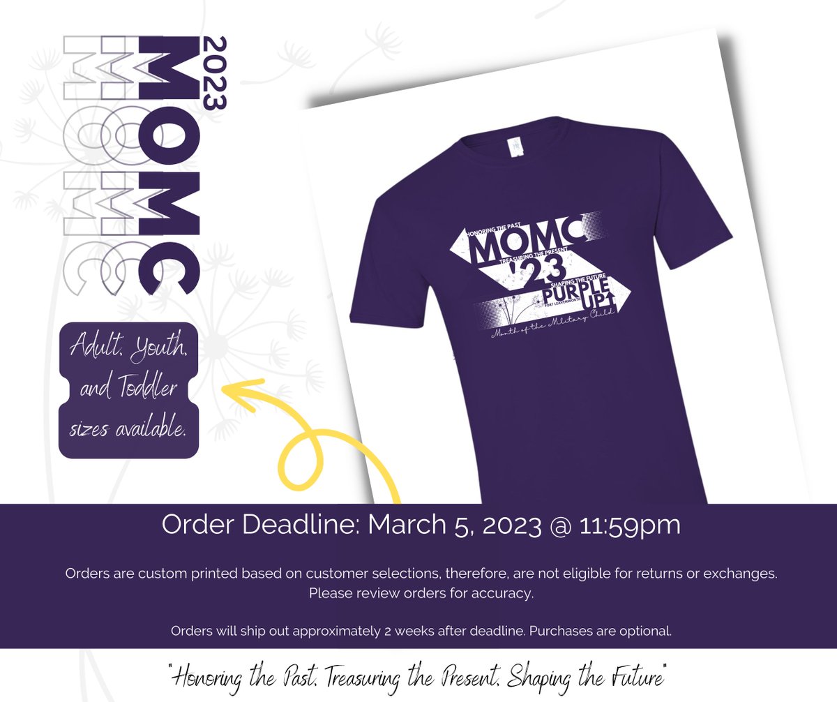 ikepride's tweet image. April is the Month of the Military Child and we can't wait to Purple Up! as a community, showing visual support for our resilient students!

Ike's Spirit Store includes this Fort Leavenworth MOMC design. Order by Sunday, March 5 at 11:59pm!

Eisenhower: bit.ly/3ZaQ6xZ