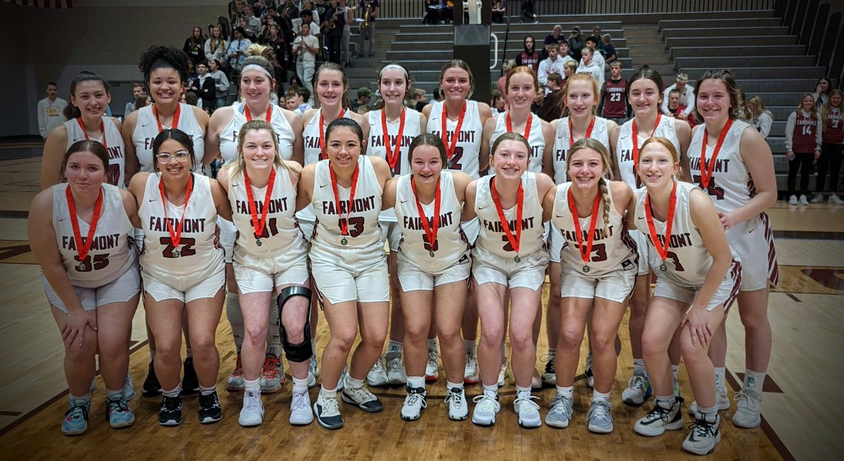 South Section Playoff Girls Basketball  Runner-ups - Fairmont Cardinals