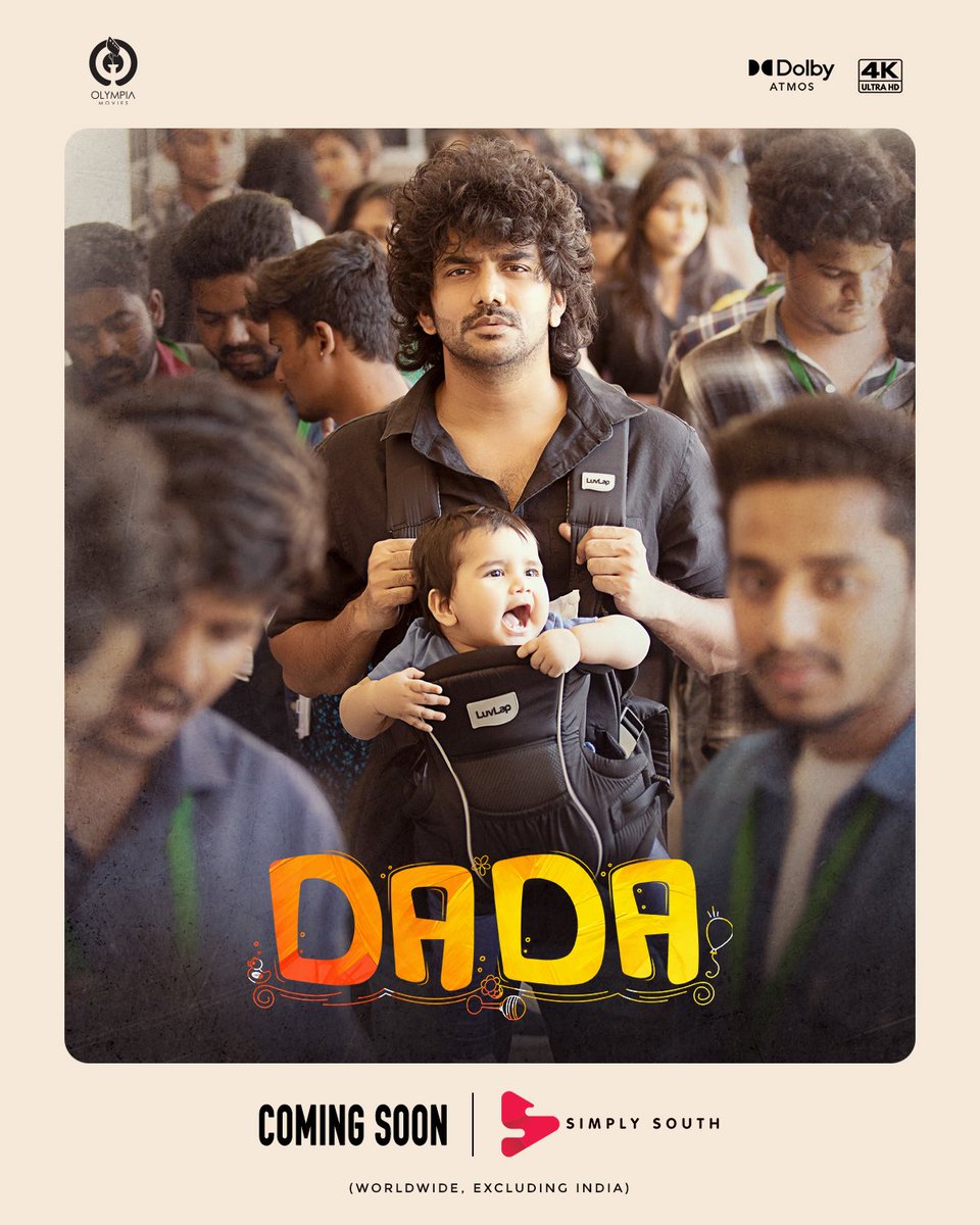 #Dada - Coming Soon On #SimplySouth ✅

#Kavin🌟
#AparnaDas ❤️
#ganeshkbabu 🎬

#Dadablockbuster 💥