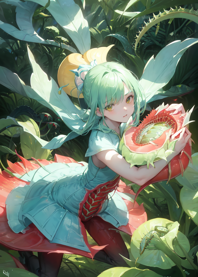 GIJIN_BCG's tweet photo. Anthropomorphic Dionaea muscipula🌿
#AIart #AIArtworks #GIJIN #bcgame #TCG #anythingv4 #HolaraAI  #AI #NFTs #NFTartist #nftart https://t.co/WlzTbeKkCd