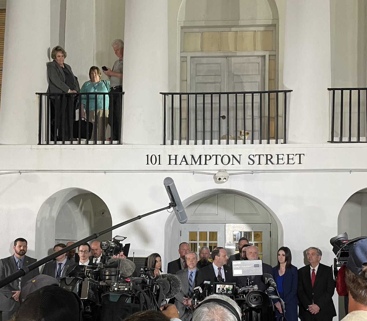 So much emotion. And the stellar Colleton County Clerk of Court Becky Hill looking down on it all. She and her team handled this trial with such grace.