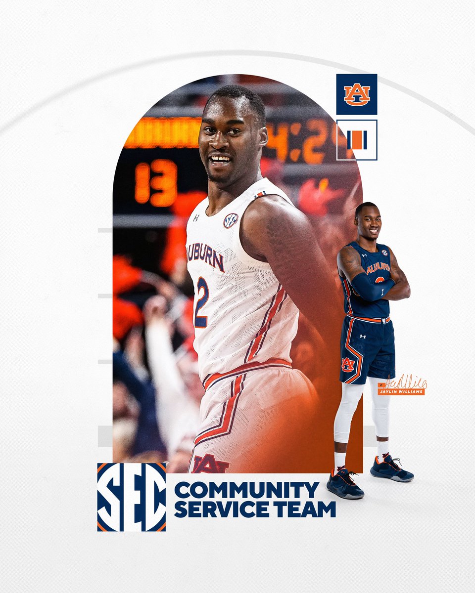 A true heart of a 🐅 on-and-off the court, spending time with children &amp; seniors in the community, and interning with @AuburnWCBB 

#WarEagle x <a href="/iso__jaywill/">Jaylin Williams</a>