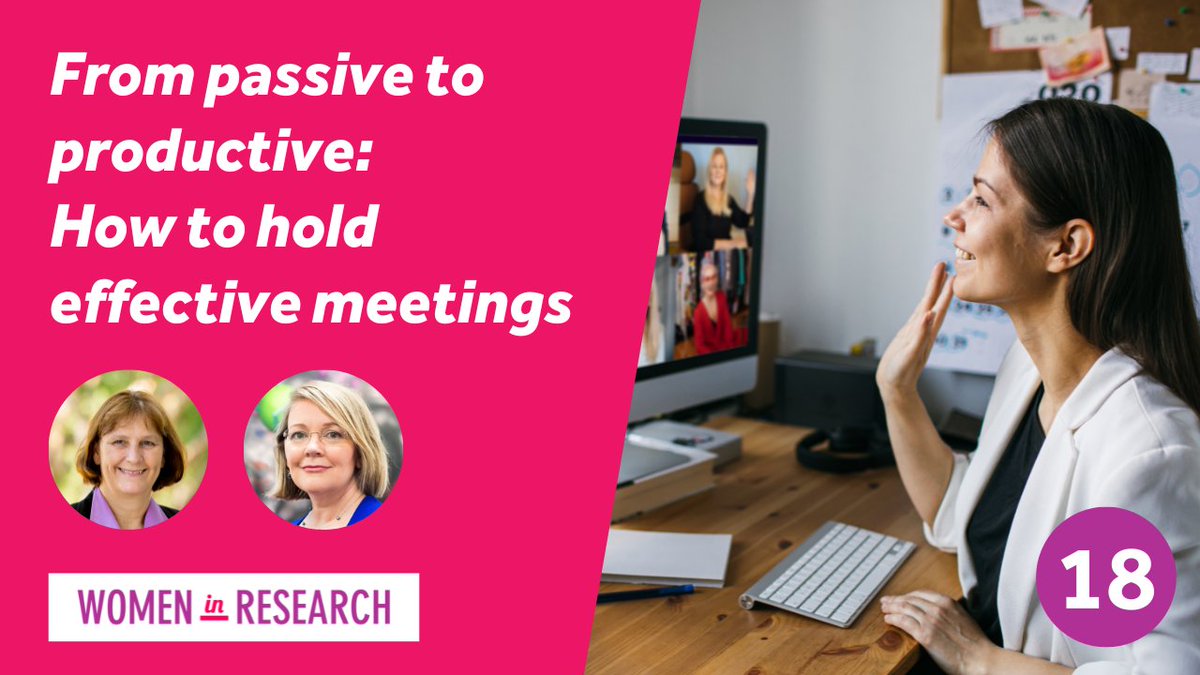 Women in Research (Australia) (@womenresearchau) on Twitter photo Tired of feeling like you have too many meetings? π©βπ»
Join our first webinar for 2023 where <a href="/arc_gov_au/">Australian Research Council</a> Laureate Fellows Prof <a href="/Sharonkparker/">Sharon parker</a> and Prof @Jenny_STEM will discuss how to plan for and run effective and productive meetings.
Register: womeninresearch.org.au/event-details/β¦ Tired of feeling like you have too many meetings? π©βπ»
Join our first webinar for 2023 where <a href="/arc_gov_au/">Australian Research Council</a> Laureate Fellows Prof <a href="/Sharonkparker/">Sharon parker</a> and Prof @Jenny_STEM will discuss how to plan for and run effective and productive meetings.
Register: womeninresearch.org.au/event-details/β¦
