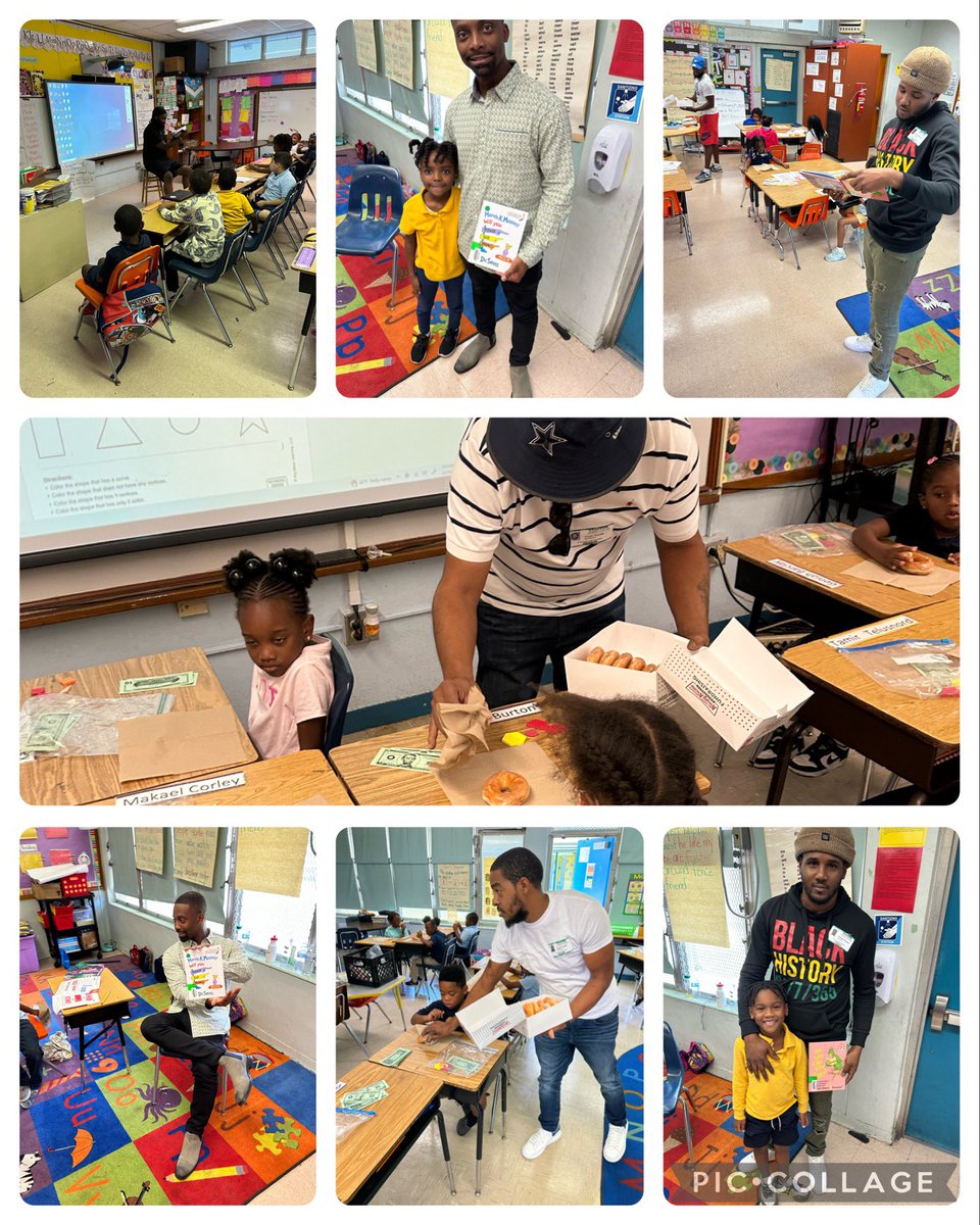 CrestviewES's tweet photo. It’s Read Across America Day! Our Mighty Mustangs Super DADs came out to read Dr. Seuss books to our students! They also provided each student with a donut! @MHardwickCES @BRMandrell @MDCPSNorth @MsLewis_NRO #ReadAcrossAmericaDay #drseussbirthday #synchronizingsuccess https://t.co/CNp2pXr3iK