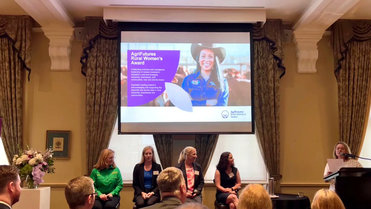 It was great to witness another inspiring <a href="/AgriFuturesAU/">AgriFutures Australia</a> Rural Women's Award yesterday. Congratulations to Emma-Louise Gibbons of Huds and Toke, for taking home the Queensland award. Thanks to <a href="/Westpac/">Westpac Bank</a>, @DAFQld and <a href="/UQ_News/">UQ News</a> for championing female leaders within this industry.