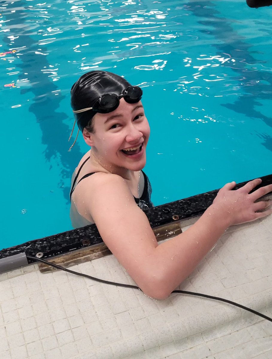BHSLadySharks's tweet photo. Huge shoutout to 8th grader Ellie Coyne for setting a new school record in the 100 Breaststroke with a time of 1:21.94! She beat the previous record by 3 seconds! Congratulations Ellie!!! https://t.co/9VrzRi36eb