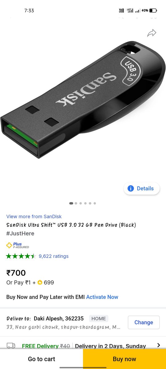 Alpesh_daki_'s tweet image. Flipkart is showing that i can buy pendrive for 999 supercoins+1 rupee, but after i clicked on buy now there's no option to pay with supercoins. I disappointed of this marketing strategy 😡

#FlipkartAtYourService #Flipkart @Flipkart @flipkartsupport #boycottflipkart