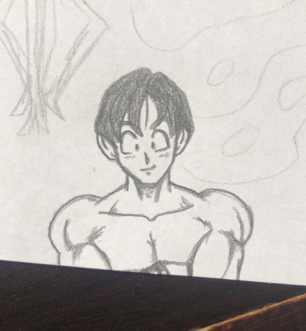 Goku without his hair spikes https://t.co/AleUPerkmO