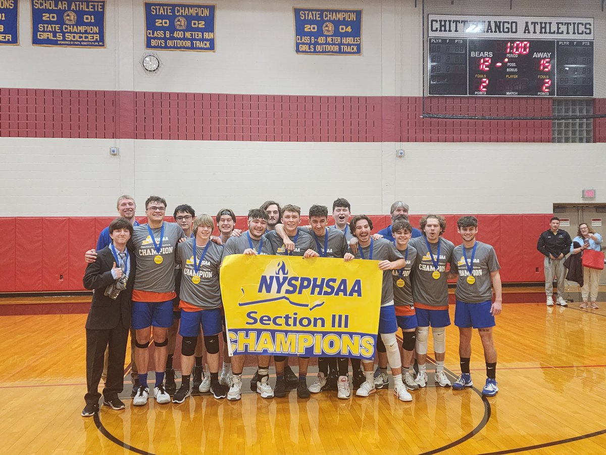 Oneida Boy's Volleyball Class B Sectional Champions.