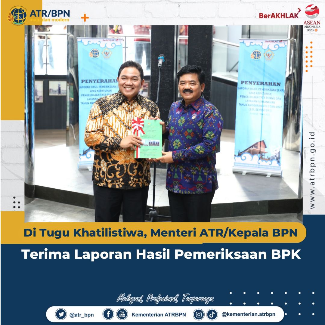 Kementerian ATR/BPN on Twitter: "Di Tugu Khatulistiwa, Menteri ATR