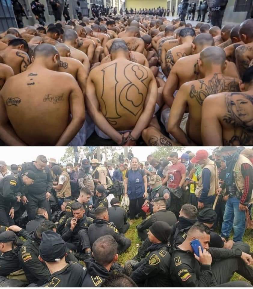AndresColombiaL's tweet photo. Dos Países muy parecidos pero con unos Presidentes totalmente Opuestos, el uno Combate los criminales el otro los premia y les da Poder. https://t.co/xkH07DM40u