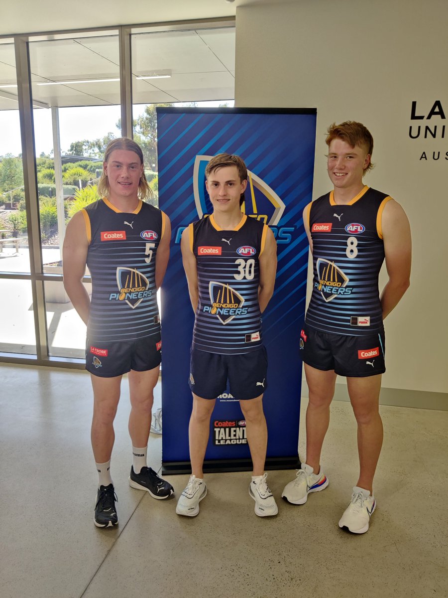 AFL Central Victoria (@afl_centralvic) on Twitter photo ๐An exciting morning at <a href="/latrobebendigo/">La Trobe University Bendigo</a> for the
<a href="/bendigopioneers/">Bendigo Pioneers</a> brand re-launch!
The Pioneers have long been an important part of AFL within Central Victoria and with their new logo and branding, they are ready to tackle the 2023
<a href="/TalentLeague/">Coates Talent League</a> season head on! ๐An exciting morning at <a href="/latrobebendigo/">La Trobe University Bendigo</a> for the
<a href="/bendigopioneers/">Bendigo Pioneers</a> brand re-launch!
The Pioneers have long been an important part of AFL within Central Victoria and with their new logo and branding, they are ready to tackle the 2023
<a href="/TalentLeague/">Coates Talent League</a> season head on!