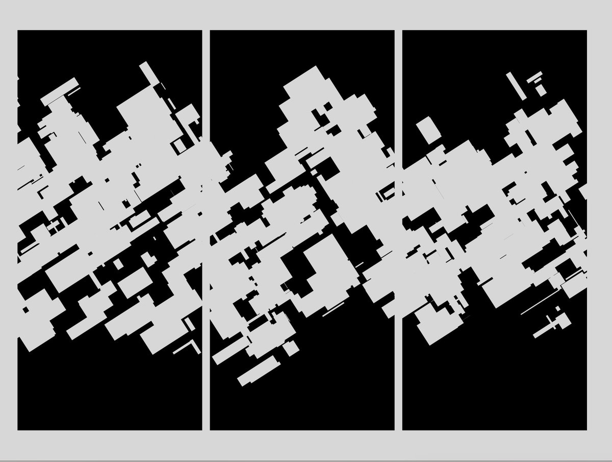 hotopato's tweet photo. ~ Have a backlog of plotter prints to photograph, but my lighting setup needs some work. Satisfying fill texture on the pieces from this project. 
#abstractart #genart in the meantime ~ https://t.co/nQLUg7GHg1