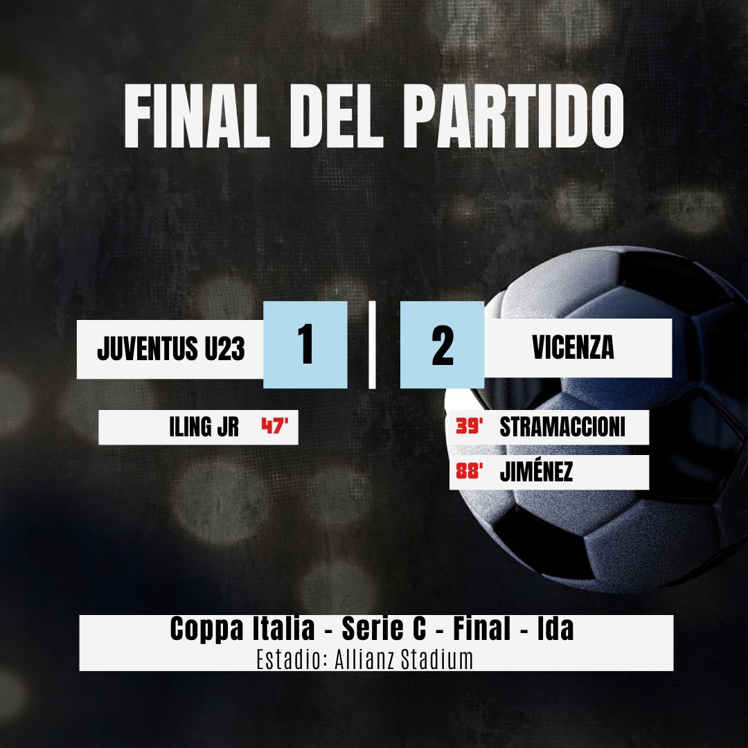 JuanPTeixeira93's tweet photo. Coppa Italia โฝ๏ธ๐๐ฎ๐น | Serie C | Final | Ida
Juventus U23 1-2 Vicenza
#coppaitalia #calcio #italia #italy
#seriec #legapro #calcioitaliano #campionatoitaliano
#juventus #juve #forzajuve #juventusfc
#vicenza #igersvicenza #vicenzacity #vicenzaoriginal https://t.co/rUiUzkCRAq