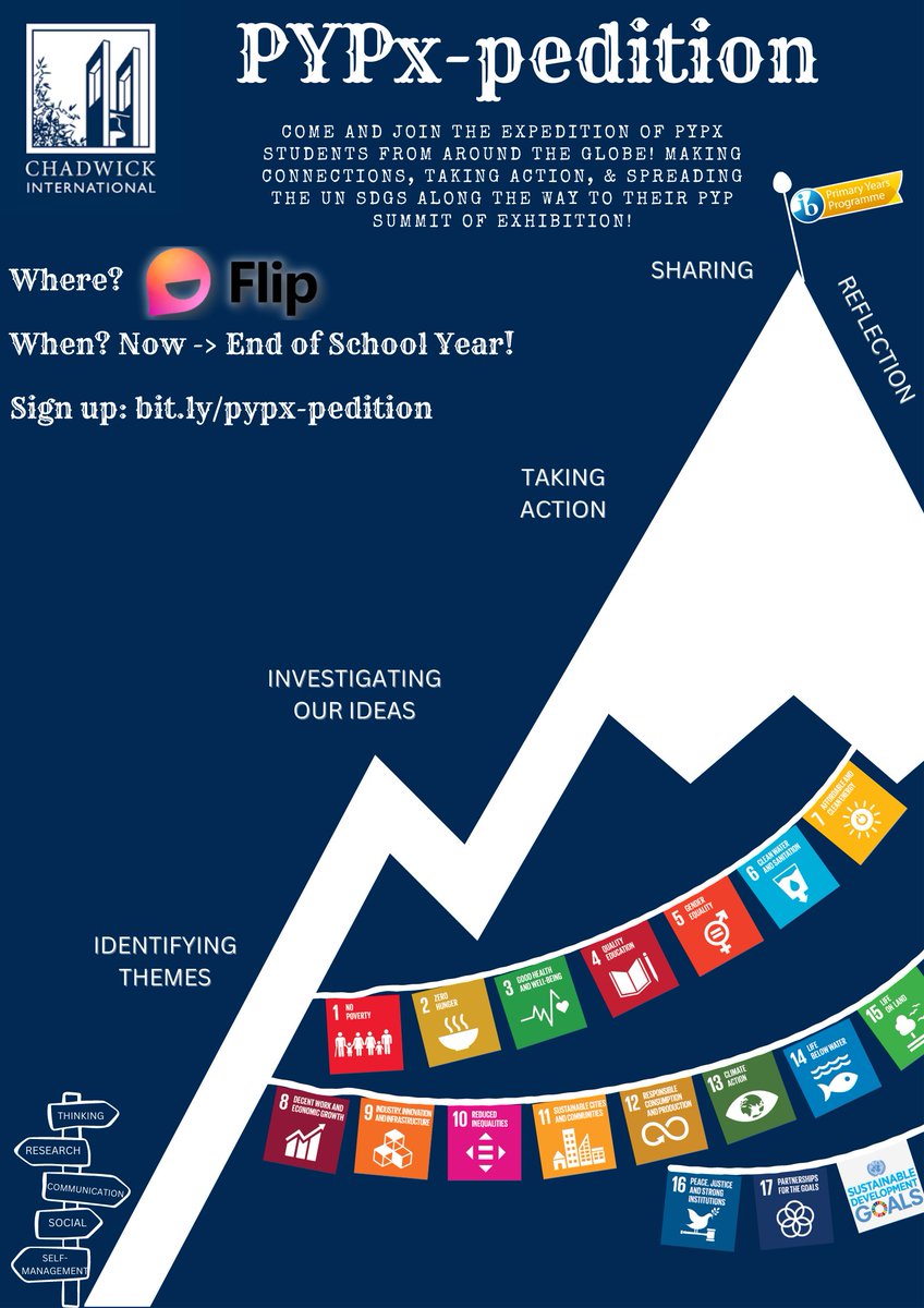 Join @Intl_Chadwick G5 @ibpyp Exhibition students, along with other #PYPx students from around the globe as they all connect & document their actions/journey via @MicrosoftFlip. Sign your PYPx classes up now to join the PYPx-pedition! #PYPxpedition #PYPchat #PYP