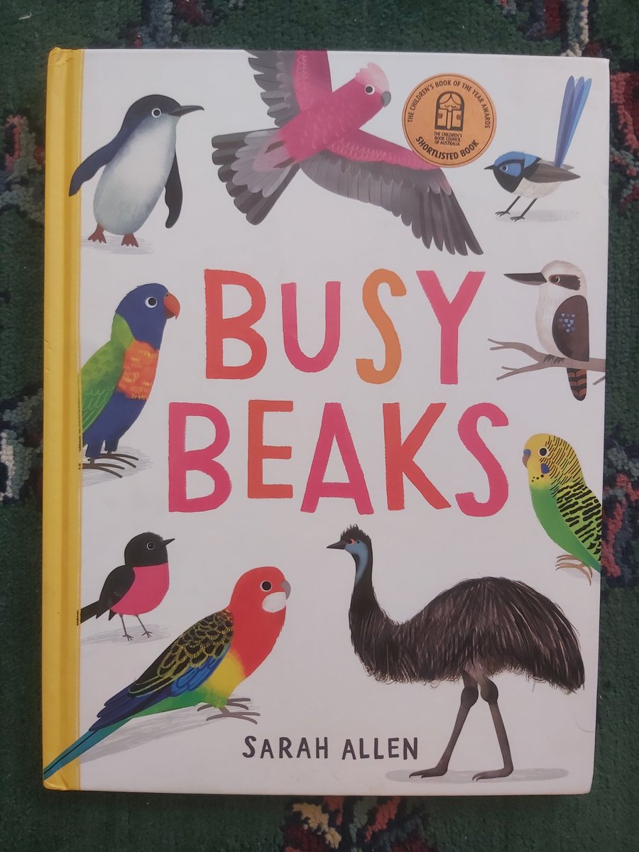 clemmmenz's tweet photo. @emvdn Busy Beaks by Sarah Allen has been a toddler (and parent) fave in our house for the past year! https://t.co/yP7xzrSQVW