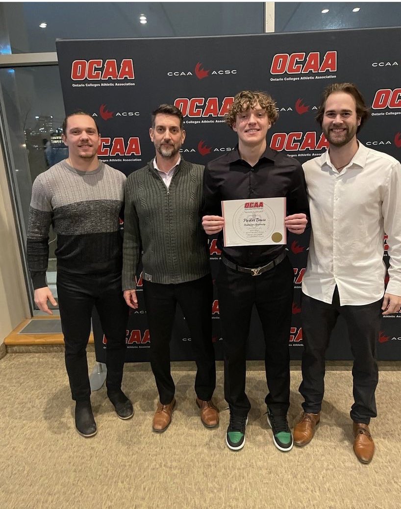 Congratulations Parker my boy. All Rookie team award. Very proud of you.