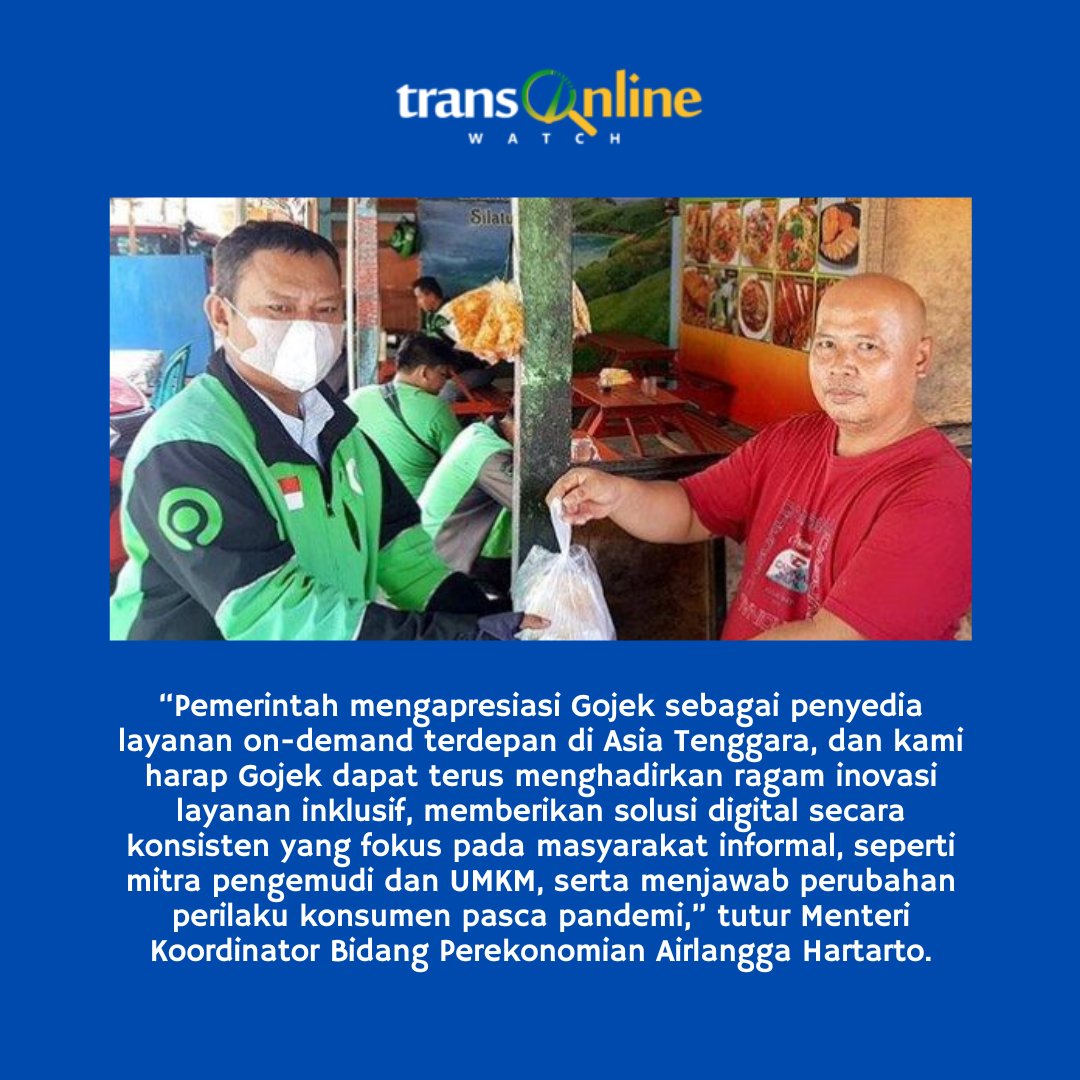 Gojek Diapresiasi Pemerintah, Dorong Ekonomi Domestik Tumbuh Lebih Cepat

transonlinewatch.com/gojek-diapresi…