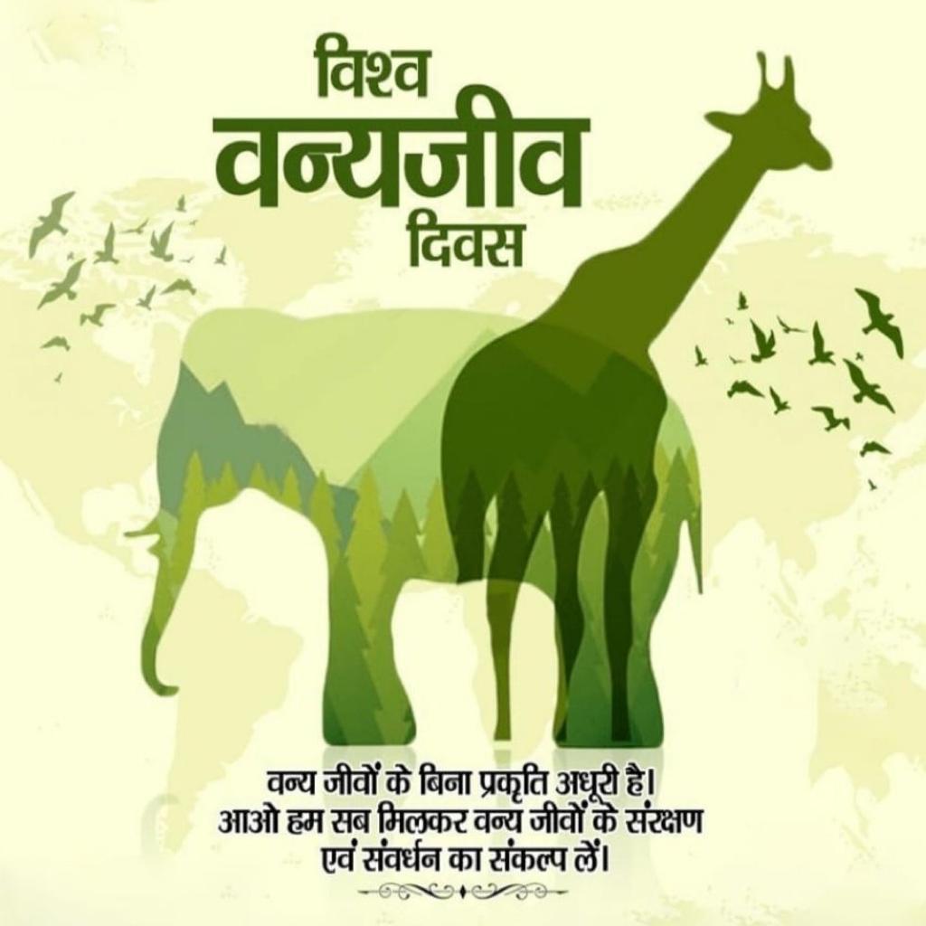 "सृष्टि के संतुलन के लिए प्रकृति के साथ वन्य जीवों का संरक्षण अति आवश्यक है।" 
समस्त देश एवं प्रदेश वासियों को #विश्व_वन्यजीव_दिवस की हार्दिक शुभकामनाएं। 
#WorldWildlifeDay_2023
