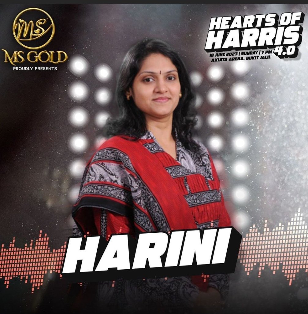Lucky are those who are going for #HeartsofHarris 4.0 😏❤️

Singer Harini is on board 😍😍😍

#HarrisJayaraj #harrisjbymsc #malikstreams #harrisjayarajconcert #harrisliveinkl #harini