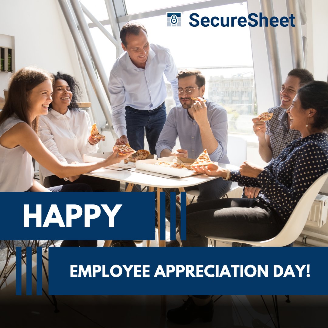 securesheet's tweet image. Today is #NationalEmployeeAppreciationDay!
🙌 Offer praise &amp;amp; listen to their experiences 🙌

The perfect opportunity for management to improve the #CompensationSoftware! Schedule a #SecureSheet demo today.

bit.ly/3tVugRX

#EmployeeAppreciation #EmployeeAppreciationDay