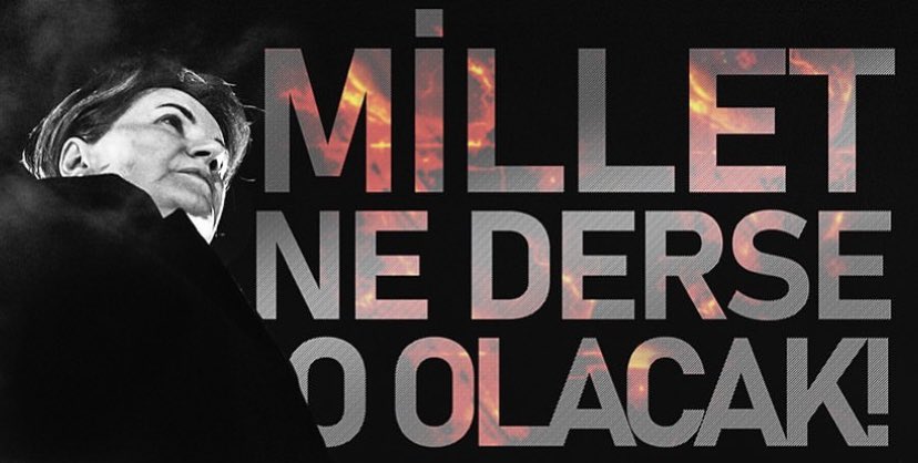 Dayan kitap ile   
Dayan iş ile.   
Tırnak ile, diş ile,Umut ile, sevda ile, düş ile   
Dayan rüsva etme beni. Kızlarım,Oğullarım var gelecekte,    Herbiri vazgeçilmez cihan parçası.    Gözlerinden öperim,Bir umudum sende,Anlıyor musun ?
#MeralAkşener