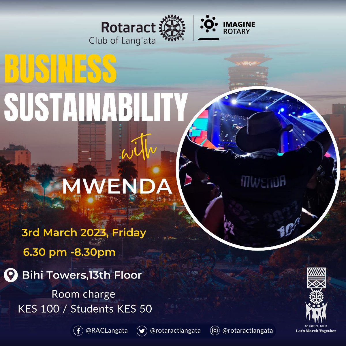 This Friday we shall be hosting Mwenda as he shares a lot of valuable insights about business sustainability and how he has been able to keep his business thriving in Nairobi.

Fellowship Details on the poster.

Looking forward to seeing you. 🤩🥳