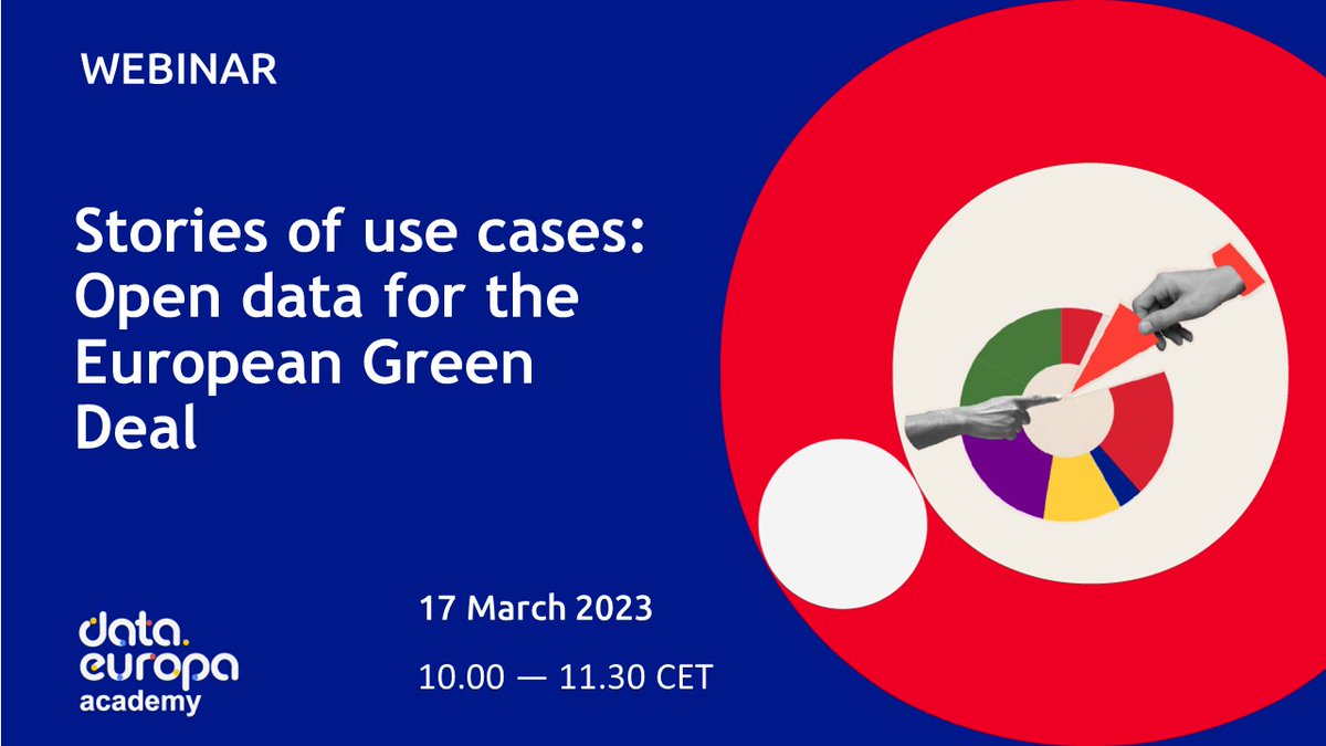 datosgob's tweet photo. 📺The webinar on “Open Data For the #EuropeanGreenDeal” 🌍will take place on 17th March 10.00h
👩💻The event will be held by speakers from the #UseCaseObservatory and the #EUDatathon 🇪🇺Register here ➡️https://t.co/v2BCgSTVuo https://t.co/kyJpLerBwn