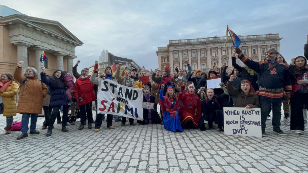 Solidaritet med de samiska ungdomarna i Oslo! #StandWithSápmi #ČSV #baajhvaerideårrodh