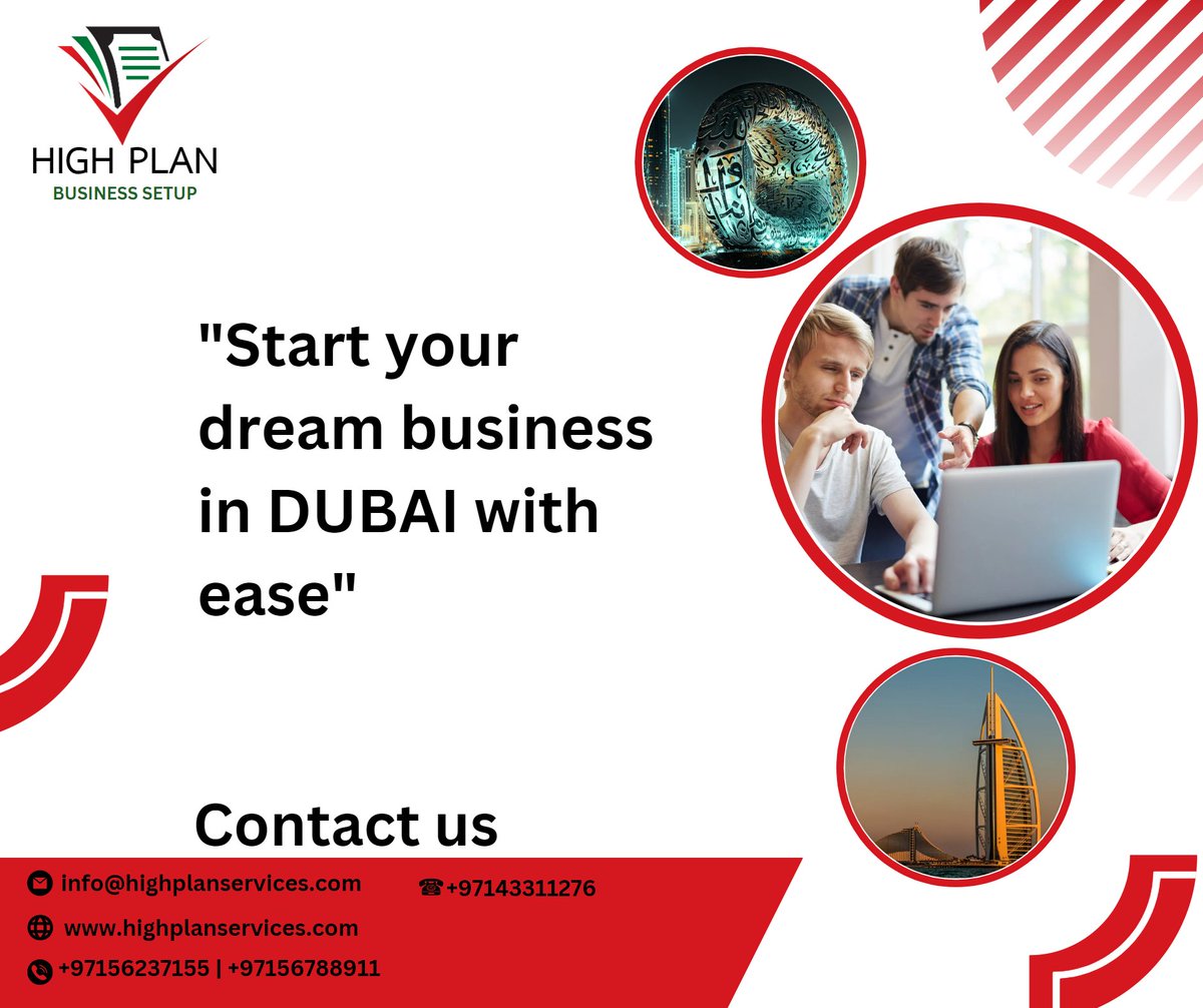 plan_high's tweet photo. Setup your business in Dubai, UAE

For new business setup contact us:
+97156237155 
+97156788911 
+97143311276 
#DubaiBusinessSetup  #BusinessRegistrationDubai #CompanyFormationDubai #BusinessConsultantsDubai #HighPlanServices https://t.co/DfHYnrNA6b