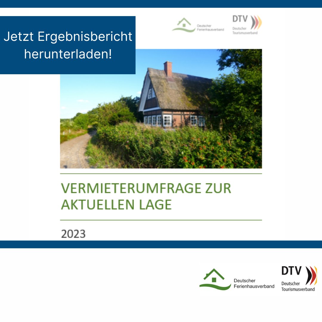 DFV_Ferienhaus's tweet photo. Der Ergebnisbericht zu unserer großen Vermieterumfrage ist online: 4600 Teilnehmer, 60 Fragen, 28 Seiten mit wertvollen Informationen: https://t.co/aqctRyH3Fn https://t.co/paMYFDXClI