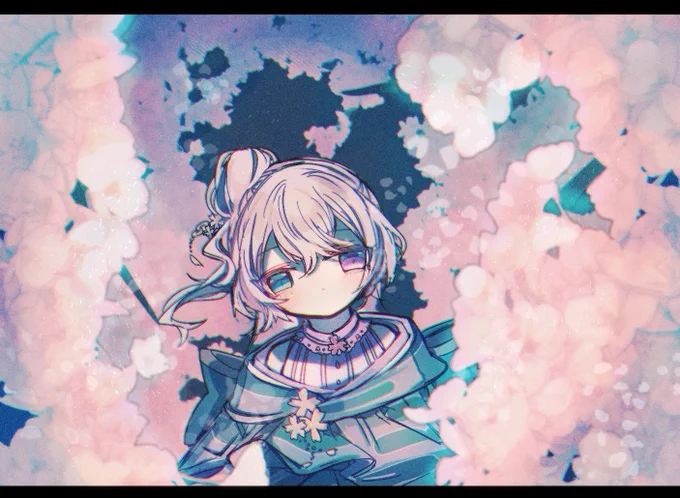 ニゴミクと夜桜 #prsk_FA 