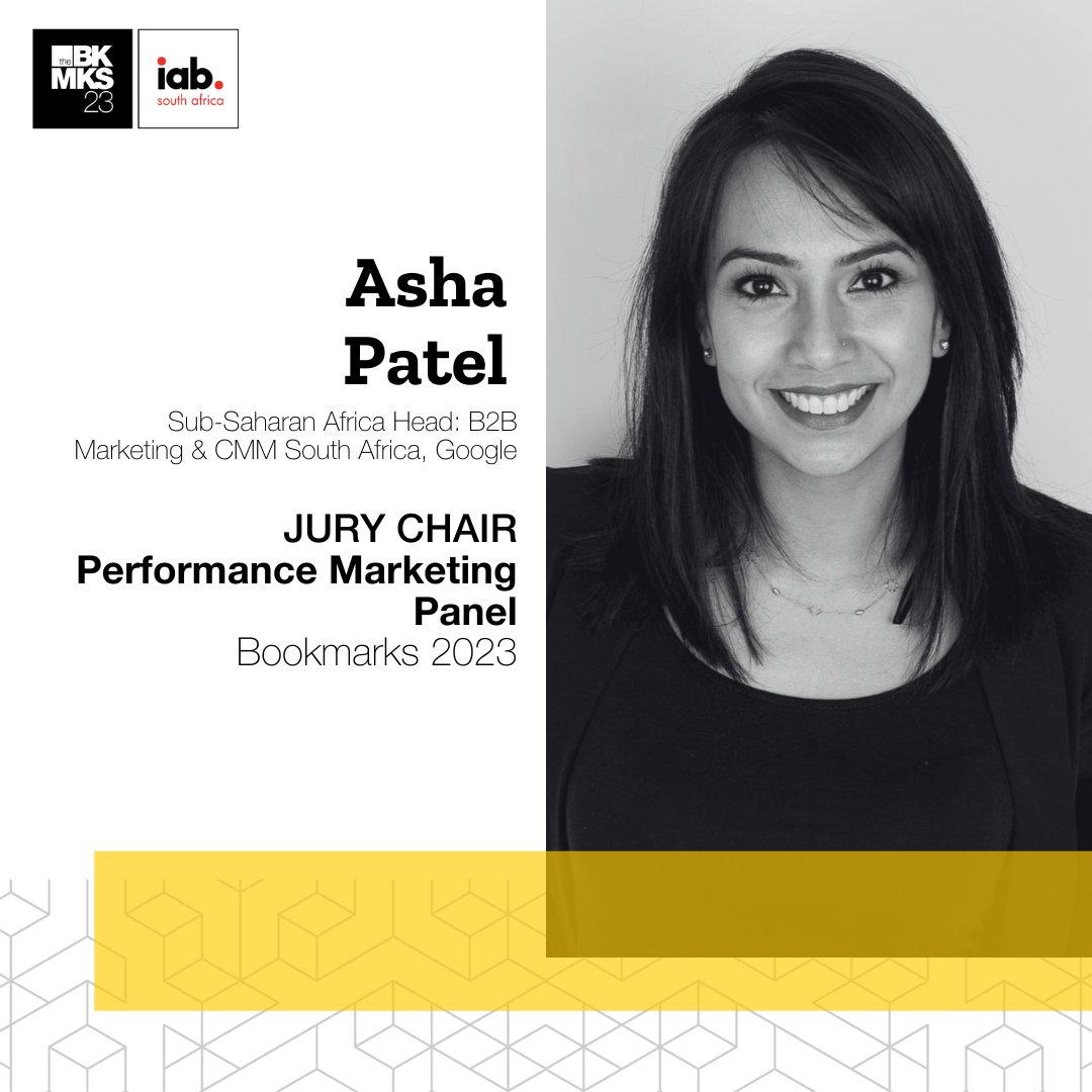 Meet Asha Patel, Jury Chair for the #2023Bookmarks Performance Marketing Panel 🙌

Click the link 🔗to learn more about this year’s categories: lnkd.in/dJ3HnWBP

#Bookmarks2023
#BMA2023
#Benchmarkingexcellence
#digitalexcellence #performancemarketing #awardcategories
