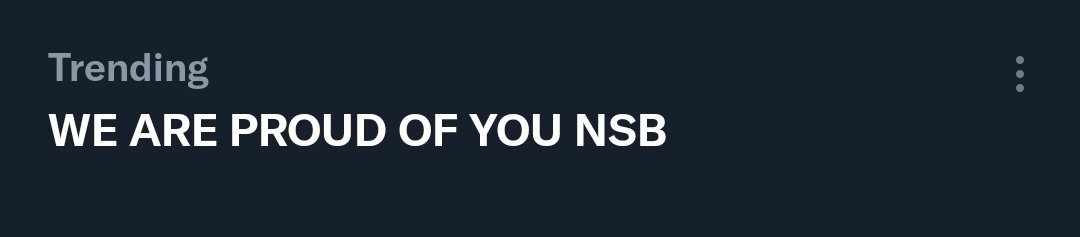 pipa1401's tweet photo. Waking up and NSB are trending, that's what we like to see saying I'm proud will never be enough, you guys are amazing, thank you for always working so hard for us Stars we apreciate you all so much💟

#nsbpanic https://t.co/kn1t5uzYY0
