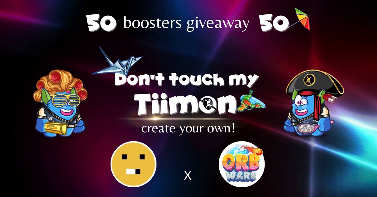 ChainersGame's tweet photo. Collab #Giveaway 
50 Chill boosters worth $1300 🚨
We are excited to collaborate with the @the_orbwars game. 

🚀The Orbwars is a strategy game #free2play &amp; #play2earn 

Hunt, battle, and breed digital monsters!

👫 50 winners 
⏰ 48h
❤️&amp;RT&amp;Tag 3 
👉🏻Enter: https://t.co/g7wmNdJ5PZ https://t.co/LODQeQKPjU