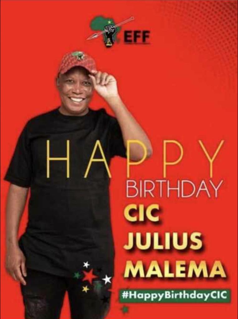 Happy birthday EFF commandate Julius Malema 