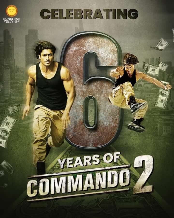 Celebration of 6 year commando 2 @VidyutJammwal sir ❤️ @faruk_kabir sir ❤️ #commando2