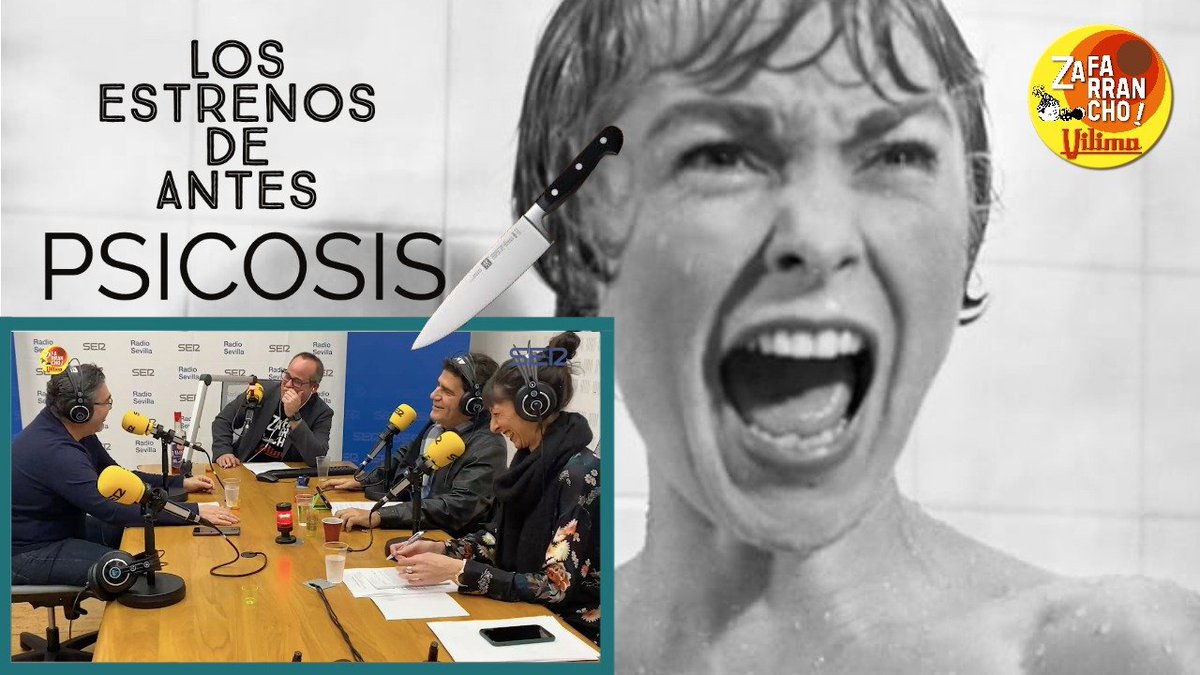 Vilimadas's tweet photo. 💥‼️NUEVO PROGRAMA, CORRE QUE NOS VAMOS AL CINE 📽️‼️💥   

Hoy en Los estrenos de Antes 🍿:"Psicosis 🔪"  

🎧Escúchanos en formato #podcast   a través de la app de @La_SER   📲 en este enlace 👇  

https://t.co/HOi6u8DOKW

@RadioSevilla https://t.co/Dp3NvKEdhv