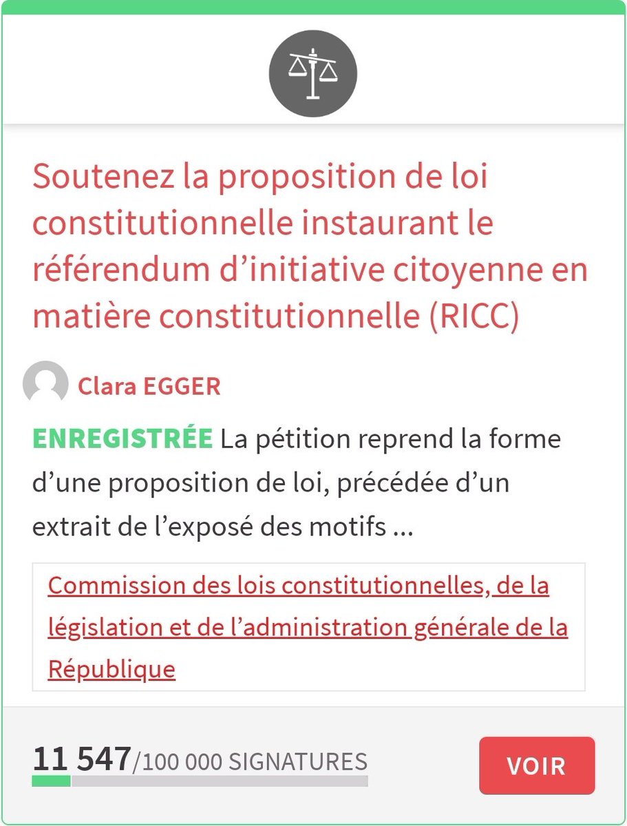 Déjà 11500 signatures ⬇️ #ric #ricconstituant #democratie #referendum 
petitions.assemblee-nationale.fr/initiatives/11…