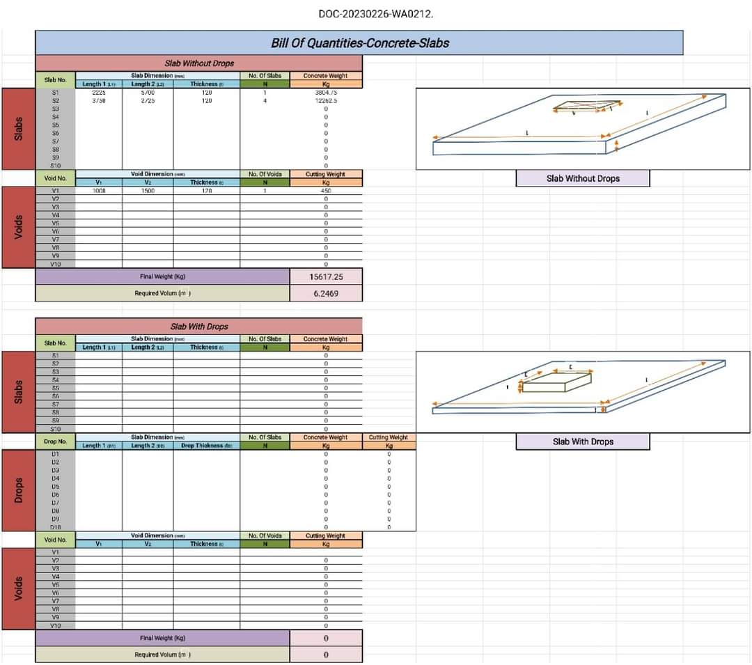 AcademyTraskill's tweet photo. Bill of Quantities شيت اكسيل مجمع
سيتم ارساله باذن الله
#Experts_Traskill
#ET_Academy https://t.co/4lfVgGzmua