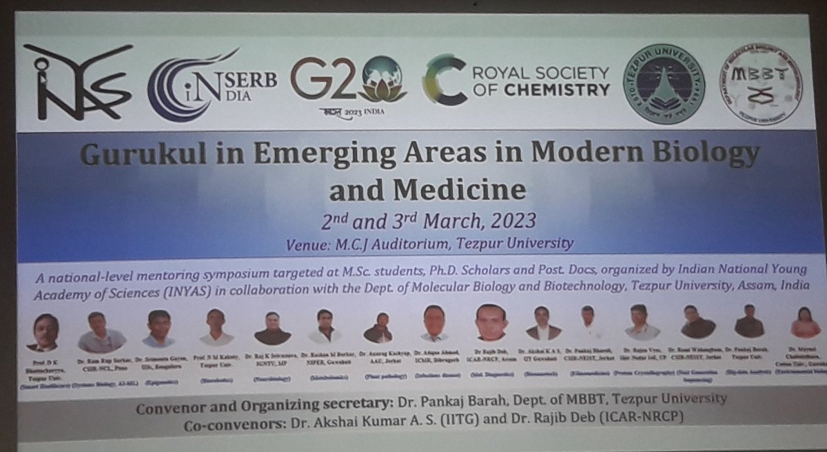 SrimontaGayen_Epigenetics lab (@srimontagayen) on Twitter photo It was an amazing experience to interact with very talented and highly motivated students at Tezpur university and present our work on "Epigenetic regulation in
early embryogenesis and stem cell differentiation". <a href="/iiscbangalore/">IISc Bangalore</a> <a href="/EMBO_YIP/">EMBO YIP</a> <a href="/serbonline/">SERB</a> <a href="/DBTIndia/">Department of Biotechnology</a> It was an amazing experience to interact with very talented and highly motivated students at Tezpur university and present our work on "Epigenetic regulation in
early embryogenesis and stem cell differentiation". <a href="/iiscbangalore/">IISc Bangalore</a> <a href="/EMBO_YIP/">EMBO YIP</a> <a href="/serbonline/">SERB</a> <a href="/DBTIndia/">Department of Biotechnology</a>