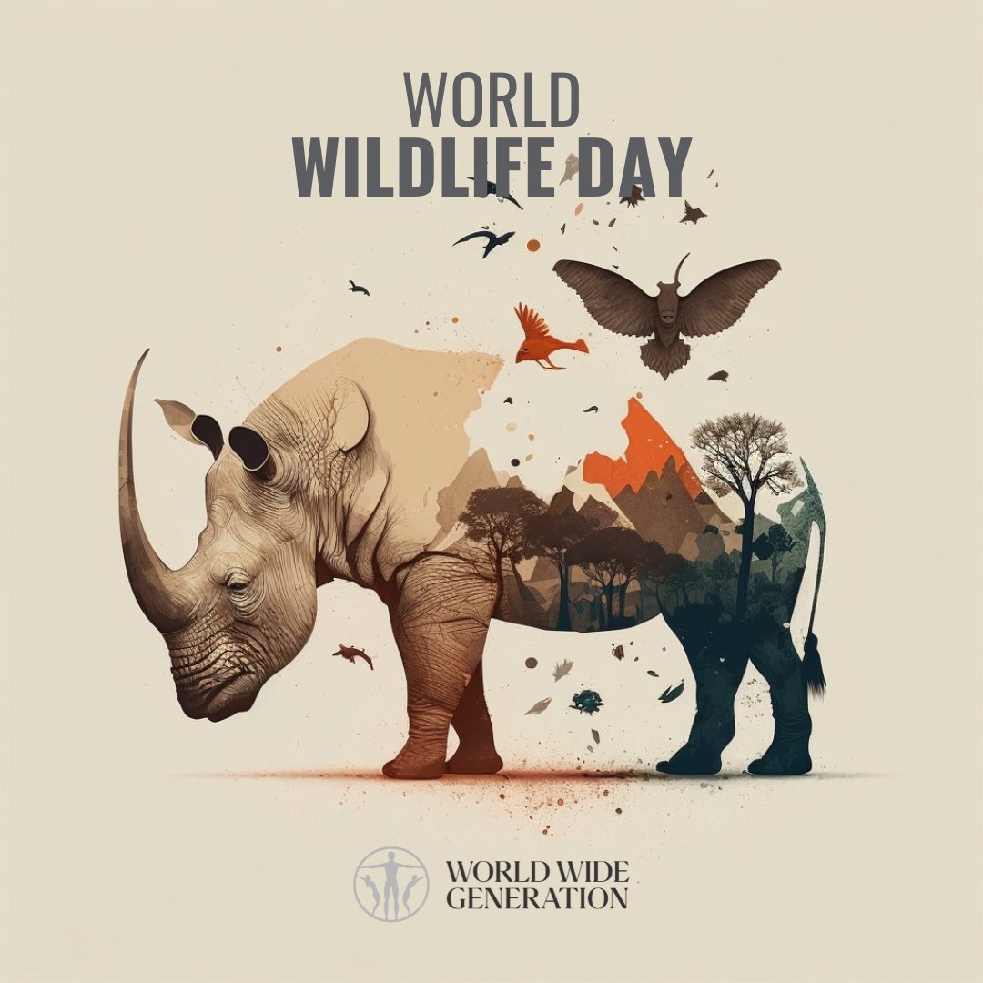 Today we celebrate #WorldWildlifeDay, a day dedicated to raising awareness about the importance of preserving our planet's incredible wildlife.

Let's all do our part to protect the animals that call this earth home and ensure a sustainable future for generations to come 🌍🐘🦓