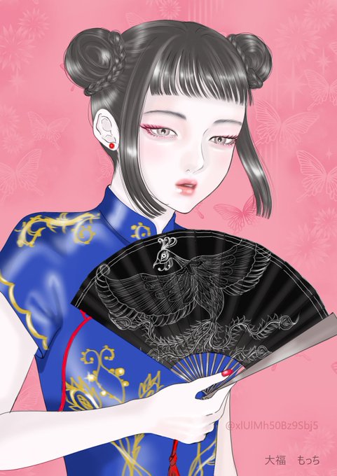 「china dress upper body」 illustration images(Latest)｜4pages