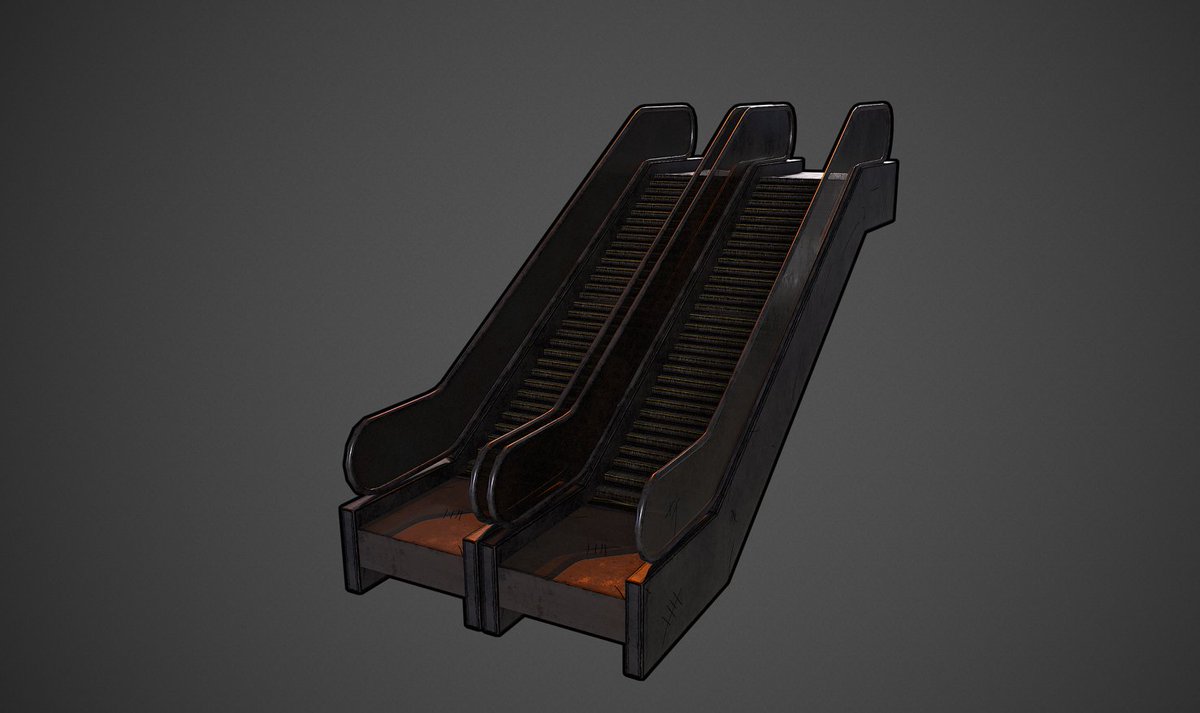 #Zomfi Development Update 🔥

The mall is coming together! Renders of Sun Beamers, Food Court, and Playground are now finished.

Of course, the escalator! Will probably get an adrenaline rush while being chased down by a horde of Zombie shoppers here.  🧟🛒🛍️

#zomfi #videogames