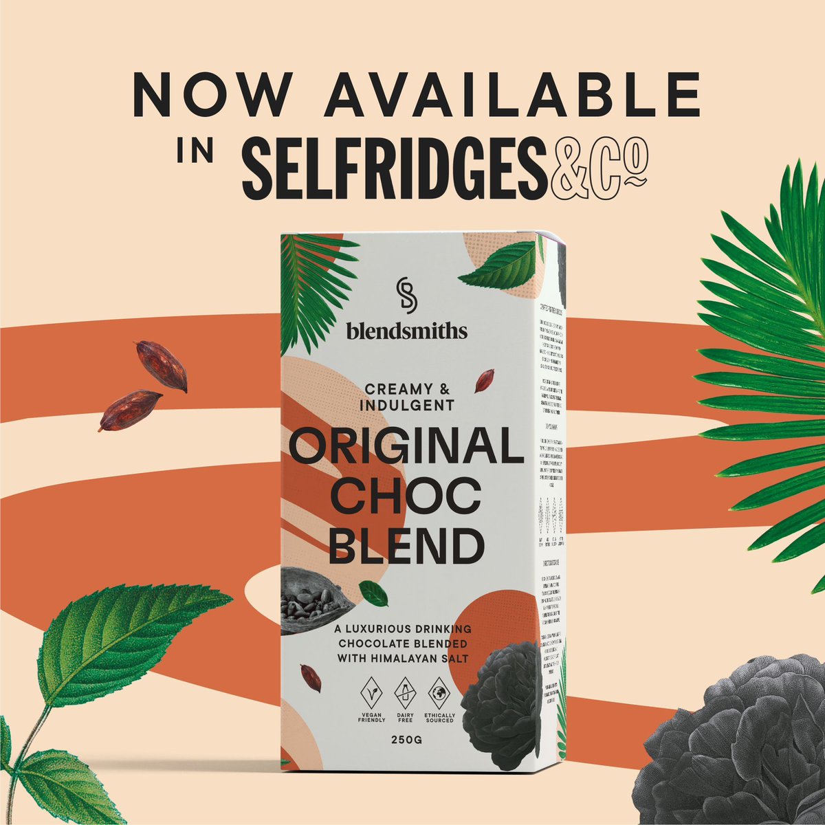 blendsmiths's tweet photo. NOW IN BIRMINGHAM! 

We are proud to announce that our award winning  Blends are available in Selfridges in Birmingham and  London 🛍️

Remember, you can always get the full range on our website.

#blendsmiths #selfridges #retail #retailpacks #drinkblendsmithsathome #veganblends https://t.co/8cOFVzipSx