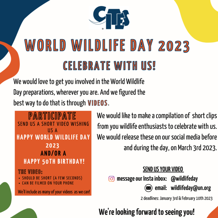 CGIGirlGuides's tweet photo. Today is World Wildlife day!! Why not help celebrate it by creating a short video for @CITES? All the details for you wildlife enthusiasts, can be found in the poster π #WorldWildlifeDay #Wildlife #GuidesItsAGirlThing #GuidingLife #ImAGirlGuide #GirlsLeadingTheWay https://t.co/0gNZ7qkdaF