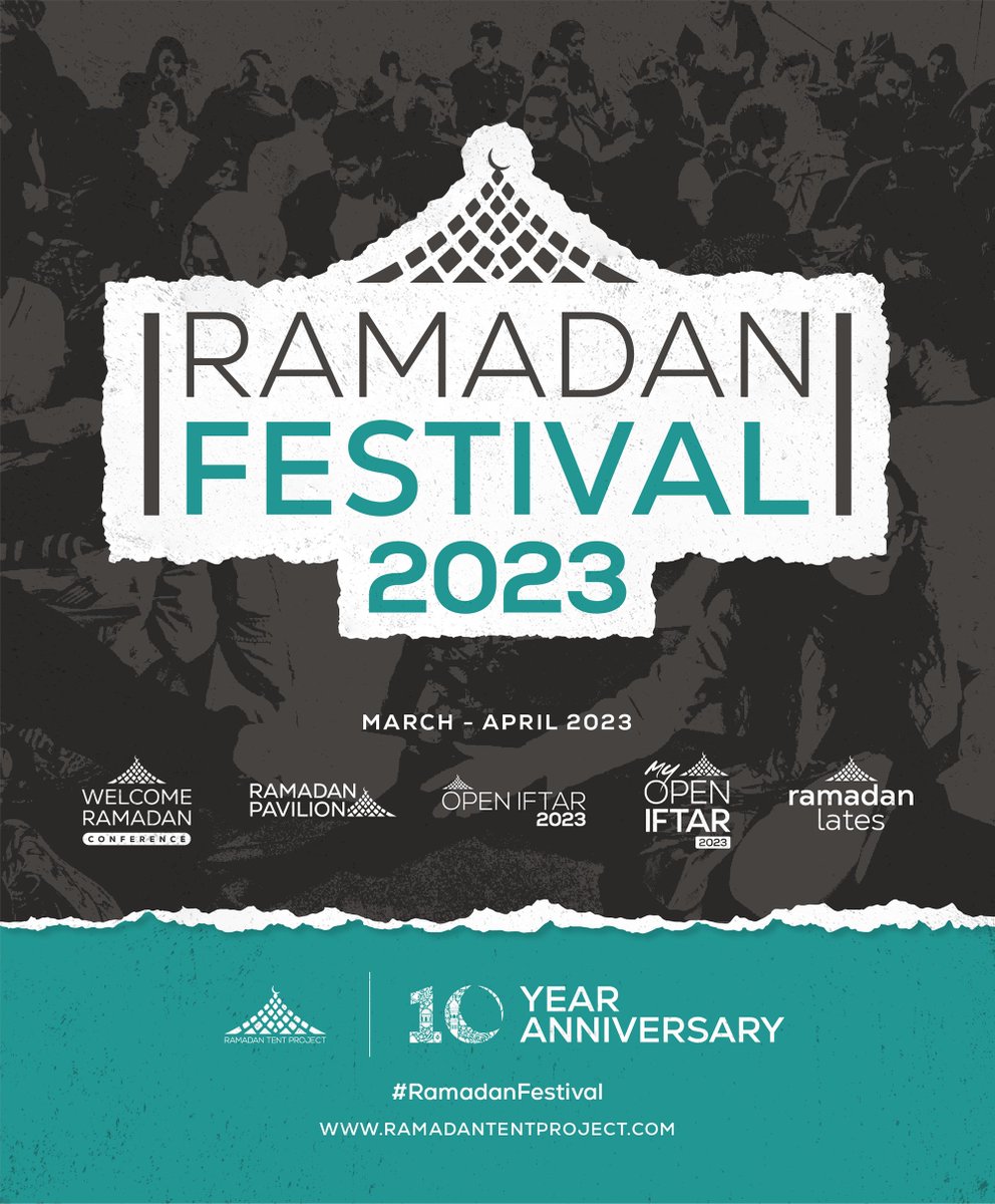 We are excited to announce our iconic 2-month #RamadanFestival 2023 celebrating 10 years of RTP and <a href="/OpenIftar/">Open Iftar</a>.

Full details on all our activations: ramadantentproject.com/ramadan-festiv…