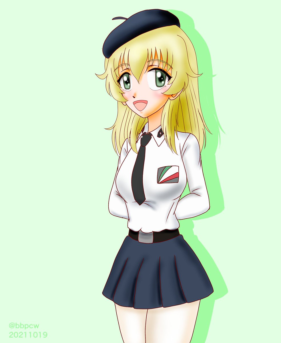 カルパッチョ(ガルパン) 「今日はひな祭りなのでひなちゃんを#ガルパン 」|ビバ㌠ ユニバースのイラスト