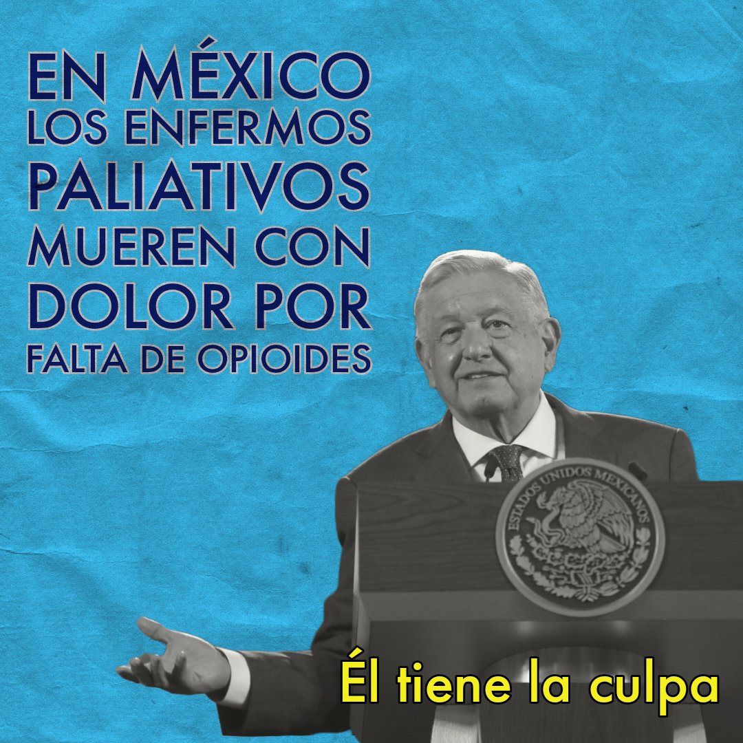 En México los enfermos al final de la vida mueren con dolor por falta de medicamentos analgésicos opioides. Es una tragedia la que se esta viviendo. Es criminal.

#PalliativeMedicine #PalliativeCare #Palliative #EndOfLife @WHO @UNHumanRights @UNHumanright